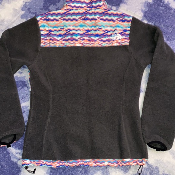 The North Face Gray Multi-Color Zip Fleece Jacket XS - Picture 10 of 12